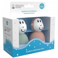 Matchstick Monkey Bathtime Wobblers 12m+  Κωδ. 24118, 1 Τεμάχιο - Green & Dusty Pink - Εκπαιδευτικό Παιχνίδι Μπάνιου με 2 Κινούμενες Φιγούρες