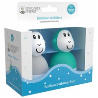 Matchstick Monkey Bathtime Wobblers 12m+  Κωδ. 24119, 1 Τεμάχιο - Grey & Green - Εκπαιδευτικό Παιχνίδι Μπάνιου με 2 Κινούμενες Φιγούρες