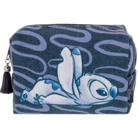 Mad Beauty Stitch Denim Cosmetic Bag 1 Τεμάχια - Ευρύχωρη Ορθογώνια Τσάντα Καλλυντικών με Ανθεκτικό Τζιν Φινίρισμα