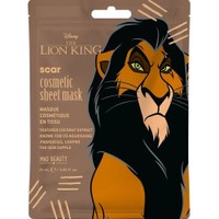 Mad Beauty Cosmetic Sheet Mask Coconut Fragrance Disney The Lion King Scar 25ml - Μάσκα Αναζωογόνησης Προσώπου με Άρωμα Καρύδα Εμπνευσμένη Από το Χαρακτήρα Scar της Disney
