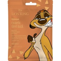 Mad Beauty Cosmetic Sheet Mask Peach Fragrance Disney The Lion King Timon 25ml - Μάσκα Αναζωογόνησης Προσώπου με Άρωμα Ροδάκινο Εμπνευσμένη Από το Χαρακτήρα Timon της Disney