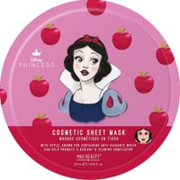 Mad Beauty Cosmetic Sheet Mask Apple Fragrance Disney Snow White 25ml - Μάσκα Αναζωογόνησης Προσώπου με Άρωμα Μήλο Εμπνευσμένη Από τη Χιονάτη της Disney