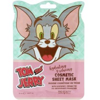 Mad Beauty Tom & Jerry Cosmetic Sheet Mask 1 Τεμάχιο - Tom - Ενυδατική Μάσκα Προσώπου για Λάμψη Εμπνευσμένη από το Χαρακτήρα Jerry της Disney