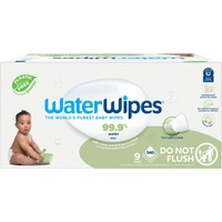 WaterWipes Textured Clean Baby Wipes 540 Τεμάχια (9x60 Wipes) - Άοσμα Μωρομάντηλα Καθαρισμού με 99.9% Νερό & Εκχύλισμα από Σπόρους Γρκέιπφρουτ & Φρούτου Soapberry