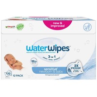 WaterWipes Baby Wipes 0m+, 720 Τεμάχια - Άοσμα Μωρομάντηλα Καθαρισμού με 99.9% Νερό & 0.01% Εκχύλισμα από Σπόρους Γρκέιπφρουτ