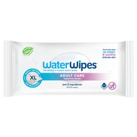 WaterWipes Adult Care Sensitive Wipes XL, 30 Μαντηλάκια - Μαντηλάκια Καθαρισμού Ενηλίκων Χωρίς Πλαστικό από 100% Φυτικές Ίνες & Νερό με μία Σταγόνα Εκχυλίσματος Σπόρων Grapefruit
