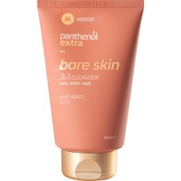 Medisei Panthenol Extra Bare Skin 3 in 1 Face, Body & Hair Gel Cleanser 200ml - Αφρόλουτρο & Σαμπουάν Καθημερινής Χρήσης για Πρόσωπο, Σώμα & Μαλλιά με Άρωμα Γιασεμί & Σανταλόξυλο