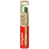 Colgate Bamboo Carbon Slim Tip Bristles For Deep Clean Soft Toothbrush 1 Τεμάχιο - Μαλακή Οδοντόβουρτσα Ιδανική για Βαθύ & Απαλό Καθαρισμό