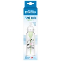 Dr. Brown’s Anti-colic Options+ Spit-up, Burping & Gas Κωδ SB81108, 250ml - Squirrel - Πλαστικό Μπιμπερό Ειδικά Σχεδιασμένο για να Μειώνει τους Κολικούς & τις Παλινδρομήσεις που Προκαλεί το Τάισμα στα Βρέφη