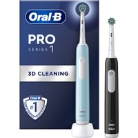 Oral-B Pro Series 1 Electric Toothbrush Duo Edition 2 Τεμάχια - Ηλεκτρική Οδοντόβουρτσα με Χρονοδιακόπτη & Αισθητήρα Πίεσης