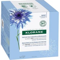 Klorane Cornflower & Hyaluronic Acid Smoothing & Soothing Eye Patches 7x2Patches (14 Τεμάχια) - Επιθέματα Ματιών Κατά των Σημαδιών Κόπωσης με Βιολογική Κυανή Κενταύρια