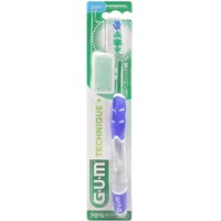 Gum Technique+ Soft Toothbrush Medium Μπλε 1 Τεμάχιο, Κωδ 490 - Χειροκίνητη Οδοντόβουρτσα με Μαλακές Ίνες