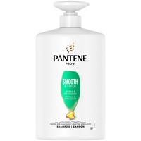 Pantene Pro-V Smooth & Sleek Shampoo 1L - Σαμπουάν για Μεταξένια, Απαλά Μαλλιά & Έλεγχο Φριζαρίσματος, με Αντλία