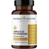 Natural Doctor Complete D3, K2 & Magnesium 60caps - Συμπλήρωμα Διατροφής Βιταμινών D3, K2 & Μαγνησίου για την Καλή Λειτουργία Οστών, Δοντιών, Μυών & Ανοσοποιητικού