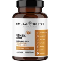 Natural Doctor Vitamin C Incell 120veg.caps - Συμπλήρωμα Διατροφής Βιταμίνης C & Αμινοξέων για την Ενίσχυση του Ανοσοποιητικού & το Φυσιολογικό Σχηματισμό του Κολλαγόνου