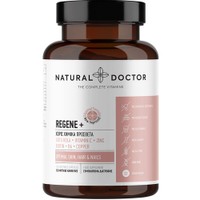 Natural Doctor Regene+ 120veg.caps - Συμπλήρωμα Διατροφής Εκχυλίσματος Ασιατικής Σεντέλας, Κυστεΐνης, Βιταμινών & Μετάλλων για τη Διατήρηση της Φυσιολογικής Κατάστασης του Δέρματος, των Μαλλιών & των Νυχιών