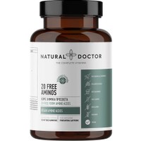 Natural Doctor 20 Free Aminos 120veg.caps - Συμπλήρωμα Διατροφής 20 Φυτικών Αμινοξέων για Ενέργεια, Φυσική Μυϊκή Αποκατάσταση & Αντιμετώπιση Χρόνιας Κόπωσης