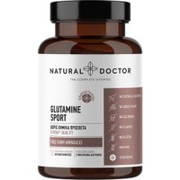 Natural Doctor Glutamine Sport 120veg.caps - Συμπλήρωμα Διατροφής Αμινοξέος Γλουταμίνης Υψηλής Ποιότητας για την Αποκατάσταση των Μυών Μετά από Σωματική Εξασθένιση, Έντονη Άσκηση ή Περιόδους Στρες