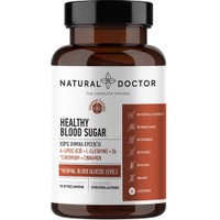 Natural Doctor Healthy Blood Sugar 90veg.caps - Συμπλήρωμα Διατροφής με Φλοιό Κανέλλας, Άλφα Λιποϊκό Οξύ (ALA) Βιταμίνες, Μέταλλα & Αμινοξέα για τη Διατήρηση των Φυσιολογικών Επιπέδων Γλυκόζης στο Αίμα
