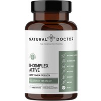 Natural Doctor B-Complex Active 60veg.caps - Συμπλήρωμα Διατροφής Συμπλέγματος Βιταμινών Β για την Καλή Λειτουργία του Νευρικού Συστήματος, Κατά της Κούρασης & Κόπωσης για Αυξημένη Νοητική Επίδοση