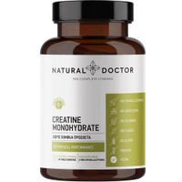 Natural Doctor Creatine Monohydrate 120veg.caps - Συμπλήρωμα Διατροφής Μονοϋδρικής Κρεατίνης για Αύξηση Σωματικής Επίδοσης σε Επαναλήψεις Ασκήσεων Μικρής Διάρκειας & Υψηλής Έντασης