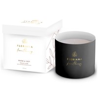 Power Health Fleriana Aromatherapy Warm & Cozy Natural Candle 235ml - Φυσικό Κερί Σόγιας με Άρωμα για Μοναδική Αίσθηση Ζεστασιάς στον Χώρο σας