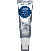 Evdermia Silken Face Night Cream Skin Booster 50ml - Ενυδατική Κρέμα Νύχτας Πολλαπλής Δράσης με Αντιγηραντικές, Συσφικτικές & Αντιοξειδωτικές Ιδιότητες