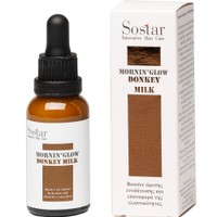 Sostar Mornin' Glow Donkey Milk Booster 30ml - Booster Άμεσης Ενυδάτωσης & Επαναφοράς της Ελαστικότητας της Επιδερμίδας με Βιολογικό Γάλα Γαϊδούρας