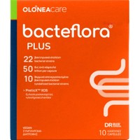 Olonea Bacteflora Plus 10caps - Συμπλήρωμα Διατροφής με Προβιοτικά & Πρεβιοτικά για την Ισορροπία του Εντερικού Μικροβιώματος & την Καλή Λειτουργία του Εντέρου