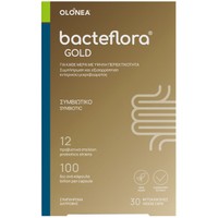 Olonea Bacteflora Gold Synbiotics 30 MicroCaps - Συμπλήρωμα Διατροφής με Προβιοτικά & Πρεβιοτικά για την Ισορροπία του Εντερικού Μικροβιώματος