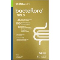 Olonea Bacteflora Gold Synbiotics 30 MicroCaps - Συμπλήρωμα Διατροφής με Προβιοτικά & Πρεβιοτικά για την Ισορροπία του Εντερικού Μικροβιώματος