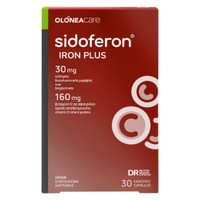 Olonea Sidoferon Iron Plus 30veg.caps - Συμπλήρωμα Διατροφής με Σίδηρο & Βιταμίνη C για Τόνωση & Ενέργεια