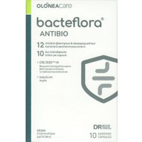 Olonea Bacteflora Antibio 10caps - Συμπλήρωμα Διατροφής 12 Προβιοτικών Στελεχών για την Προστασία του Εντερικού Μικροβιώματος Κατά τη Διάρκεια Λήψης Αντιβίωσης