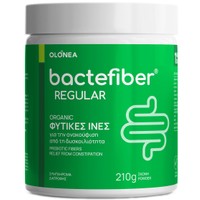 Olonea Bactefiber Regular Organic 210g - Συμπλήρωμα Διατροφής με Φυτικές Ίνες για την Ανακούφιση από την Δυσκοιλιότητα