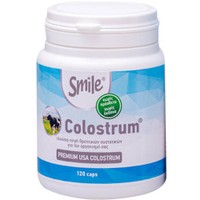 Smile Colostrum 350mg 120caps - Συμπλήρωμα Διατροφής από Συμπυκνωμένο Αγελαδινό Πρωτόγαλα Πλούσιο σε Αντισώματα & Πρωτεΐνες για την Ανοσορύθμιση & Ενίσχυση του Ανοσοποιητικού Συστήματος