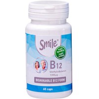Smile Vitamin B12 60caps - Συμπλήρωμα Διατροφής Βιταμίνης Β12 για την Καλή Λειτουργία του Νευρικού & Κυκλοφορικού Συστήματος