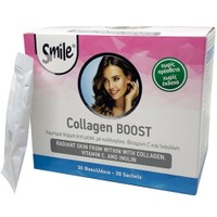 Smile Collagen Boost 30 Sachets - Συμπλήρωμα Διατροφής Πεπτιδίων Κολλαγόνου, Βιταμίνης C & Ινουλίνης για Δέρμα Γεμάτο Ελαστικότητα & Ζωντάνια & για την Υποστήριξη των Συνδετικών Ιστών