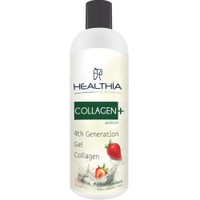 Healthia Collagen+ 100% Pure 500ml - Strawberry - Συμπλήρωμα Διατροφής Κολλαγόνου 4ης Γενιάς σε Πόσιμο Υγρό  3 Πεπτιδίων για την Καλή Υγεία των Αρθρώσεων, Υγιή Μαλλιά, Νύχια & Δέρμα με Γεύση Φράουλα