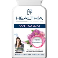 Healthia Woman 450mg 60caps - Συμπλήρωμα Διατροφής Βιταμινών, Μετάλλων & Εκχυλίσματος Βοτάνων για την Αντιμετώπιση των Συμπτωμάτων της Εμμηνόπαυσης