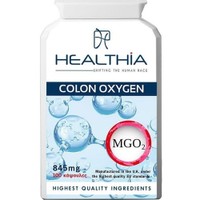 Healthia Colon Oxygen 845mg 100caps - Συμπλήρωμα Διατροφής Μετάλλων, Βιταμινών & Πρεβιοτικών για Φυσική Αποτοξίνωση, Καθαρισμό του Εντέρου & Αντιμετώπιση της Δυσκοιλιότητας