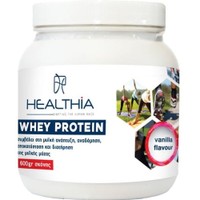 Healthia Whey Protein 600gr - Vanilla - Συμπλήρωμα Διατροφής Πρωτεΐνης Ορού Αγελαδινού Γάλακτος Υψηλής Ποιότητας για Αύξηση Μυϊκής Μάζας με Γεύση Βανίλια