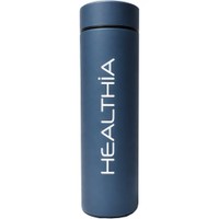 Healthia Stainless Steel Isothermic Bottle with Thermometer Blue 500ml 1 Τεμάχιο - Ανοξείδωτος Θερμός με Θερμόμετρο σε Μπλε Χρώμα