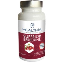 Healthia Superior Berberine 60caps - Συμπλήρωμα Διατροφής Εκχυλίσματος του Φυτού Berberis Aristata Υψηλής Περιεκτικότητας σε Βερβερίνη & Βιταμινών, Μετάλλων για τον Έλεγχο του Σακχάρου στο Αίμα, Καλή Υγεία της Καρδιάς & Έλεγχο Βάρους
