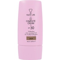 Youth Lab CC Complete Cream Spf30, 40ml - Pecan (Very Dark) - Ενυδατική Κρέμα Προσώπου Κατά των Κηλίδων & των Ατελειών για Ομοιόμορφο Τόνο Υψηλής Προστασίας με Χρώμα