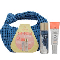 Youth Lab Promo Age-Defense Watery Sunscreen Spf50, 40ml - Tinted & Nourish & Rejuvenate Face, Body & Hair Dry Oil 100ml & Δώρο Νεσεσέρ 1 Τεμάχιο - Λεπτόρρευστο Αντηλιακό Προσώπου για Επανόρθωση & Προστασία από Ρυτίδες & Κηλίδες με Χρώμα & Ενυδατικό, Θρεπτικό & Αναζωογονητικό Ξηρό Λάδι για Πρόσωπο, Σώμα & Μαλλιά