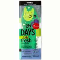 Christou Days Kids Fresh oh Happy Days CH-076/CH-077 Mint & Citrus Πράσινο 1 Ζευγάρι - Παιδικοί Αποσμητικοί Πάτοι Καθημερινής Χρήσης με Βιολογικά Αιθέρια Έλαια Μέντας & Κίτρου