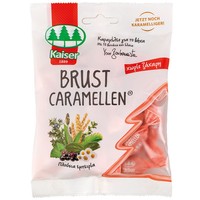 Kaiser Brust Caramellen 75g - Καραμέλες για τον Ερεθισμένο Λαιμό & τον Βήχα Χωρίς Ζάχαρη με 15 Βότανα & Έλαια