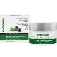 Macrovita Olive Oil & Bee Royal Jelly Extra Strength Anti Wrinkle Cream 50ml - Ενισχυμένη Κρέμα Προσώπου με Αντιρυτιδική & Αντιοξειδωτική Δράση με Λάδι Ελιάς & Βασιλικό Πολτό για Κανονικό έως Ξηρό Δέρμα