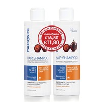 Macrovita Πακέτο Προσφοράς Red Grape & Wheat Shampoo for Dry Scalp & Sensitive Skin 2x200ml - Σαμπουάν για Ξηροδερμία & Ευαίσθητο Δέρμα με Κόκκινο Σταφύλι & Σιτάρι