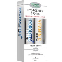 Power Health Promo Hydrolytes Sports Υδρολύτες με Stevia & ΔΩΡΟ Βιταμίνη C 500mg 2 x 20tabs